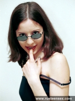 Teen brunette softcore erotic posing