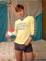 Cute twink caresses himself