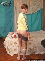 Cute twink caresses himself