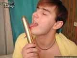 Cute twink caresses himself