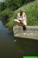 Pissing blonde