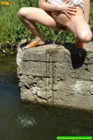 Pissing blonde