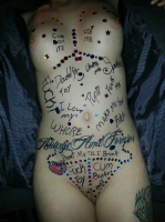 Amateur Notepad Bodywriting Sub Sluts