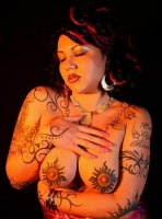 Hot tattooed girls and pierced nipples
