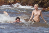 Miley Cyrus in a bikini in Hawaii