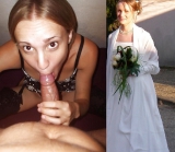 Dressed-Undressed slut brides mix