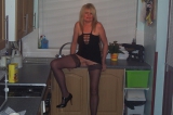 UK Amateur Slut Milf Samantha in black Dress Part 2