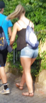 Voyeur hidden cam street ass store various