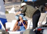 Sofia Vergara at Pepsi Commercial Set in Los Angeles