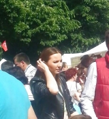 Spy sexy women in parck romanian