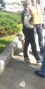 Spy sexy women in parck romanian