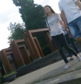 Spy sexy women in parck romanian