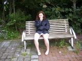 slut wife marie flashing and cock sucking outside