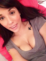 Nerd girl with glasses - super cute geek chick naked selfies