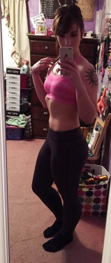 Nerd girl with glasses - super cute geek chick naked selfies