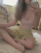 Posh dance school teen - selfie session after class ends at