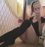 Posh dance school teen - selfie session after class ends at