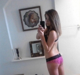 Slim brunette teen - naked selfshot gallery