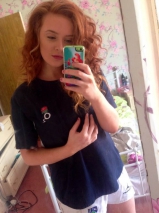 British redhead amateur - ginger english teen gets naked