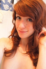 Redhead teen hottie - private bathroom selfie snaps