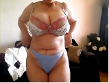 Audrey sexy 70 year old granny being photographed on SKYPE