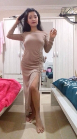 Sheraine Pornstar Wear Sexy Long Dress