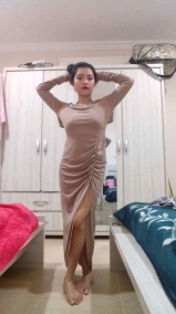 Sheraine Pornstar Wear Sexy Long Dress