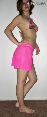 Hot young brunette's poses