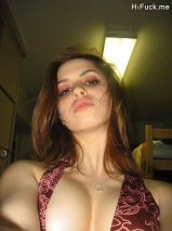 Hot young brunette's poses