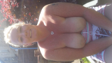 Cum on blonde tits