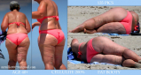 BBW and SSBBW beach voyeur (My work)