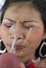 asian girls gets cumshots