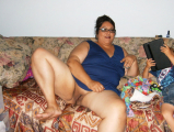 granny shows pussy