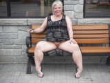 granny shows pussy