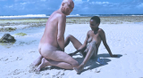 Fucking on the beach, interracial beach porn in Africa