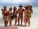 Group naked tits