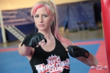 A rookie fighter, Leyla