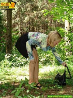 Teen girl peeing - N