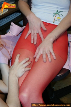 Student-girl masturbating through nylon - N