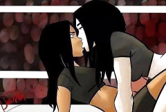 AJ Lee and Paige cartoons - N