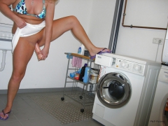 With my Dildo in the Laundry - N
