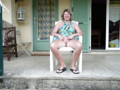 french slut wife danielle sunbathing - N