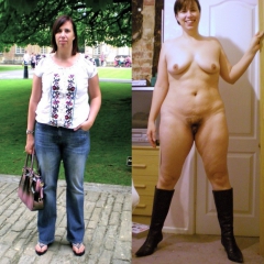 uk SILF from birmingham holly harris dressed undressed - N