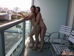 Two Hot Amateur Teens At The Beach - N