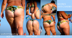 BBW and SSBBW beach voyeur (My work) - N