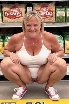 Diane Tanner a slutty schoolteacher nude at the supermarket - N