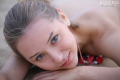 Nude teen on a picnic - N