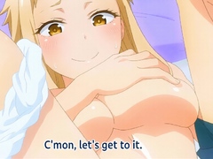 Shy couple fears being caught as he goes all in - HENTAI ENG