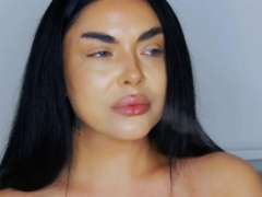 Beautiful Brunette Smoking Fetish Tease - Softcore Seduction
