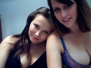 Lesbian big boobed ebony babes